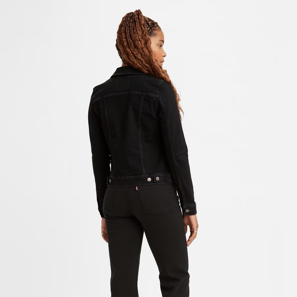 Levi's Premium ORIGINAL TRUCKER JACKET black air size L SOLD OUT ONLINE - Picture 7 of 9